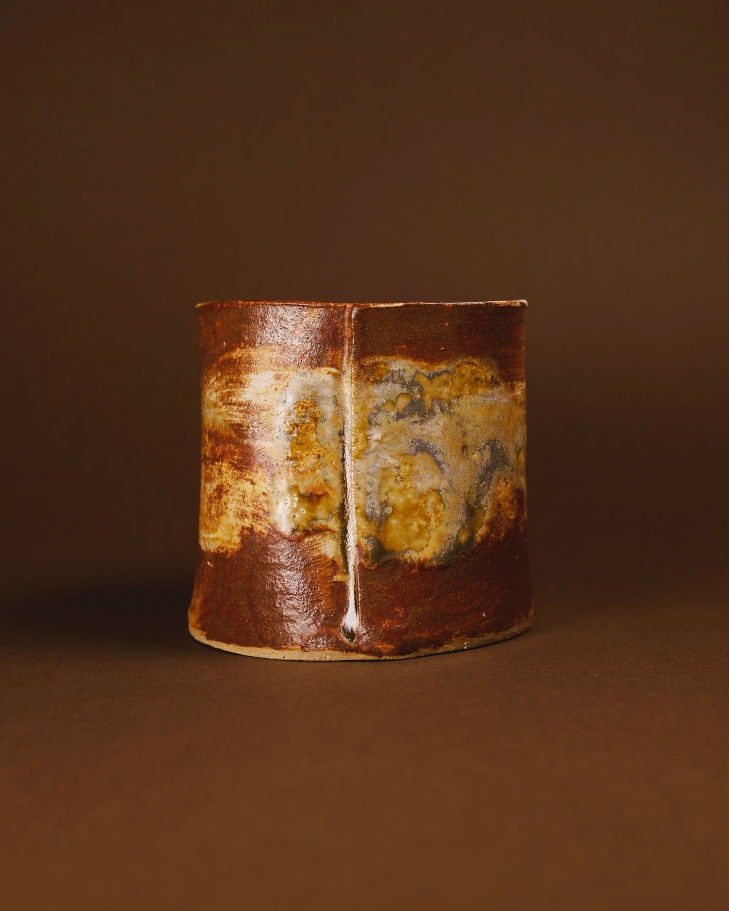 Ultramarine Ceramic Cup - Handmade with Unique Textures