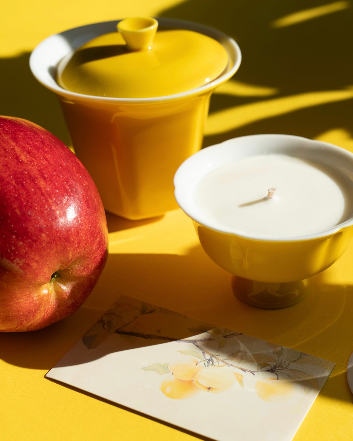 Luxury Tea bowl Scented Candles - Summer Apple