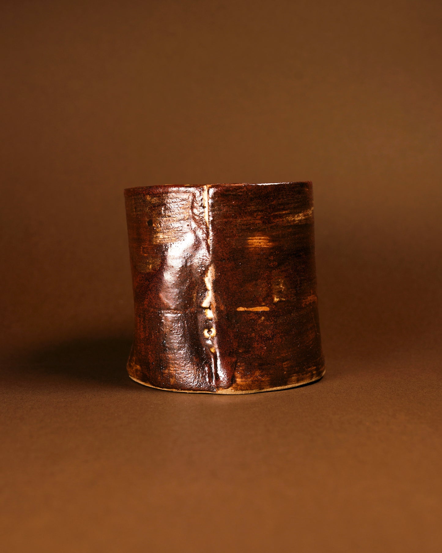 Ultramarine Ceramic Cup - Handmade with Unique Textures