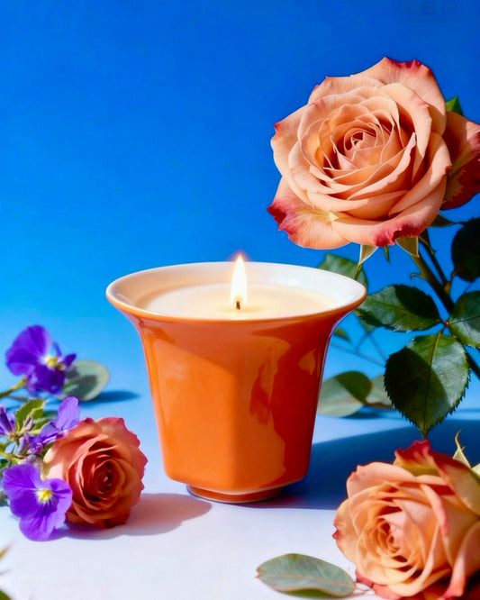 Autumn Velvet Rose - Luxury Tea Bowl Scented Candles