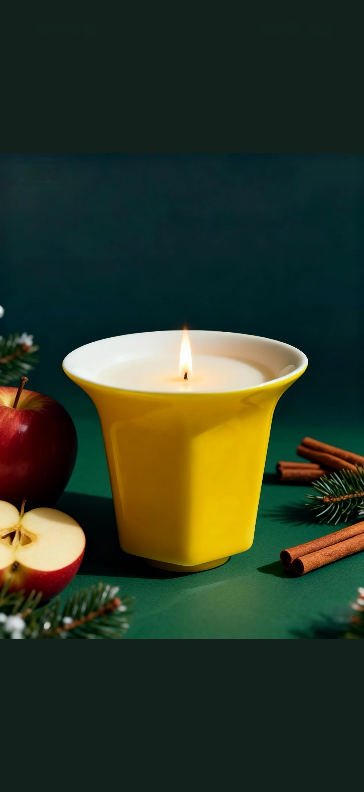 Summer Golden Apple - Luxury Tea bowl Scented Candles